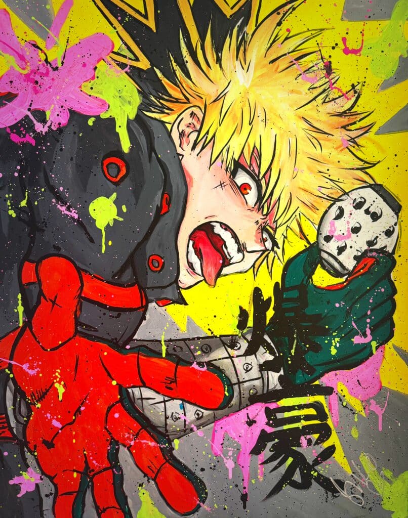 Rage Fist - 24"x30" Original Canvas